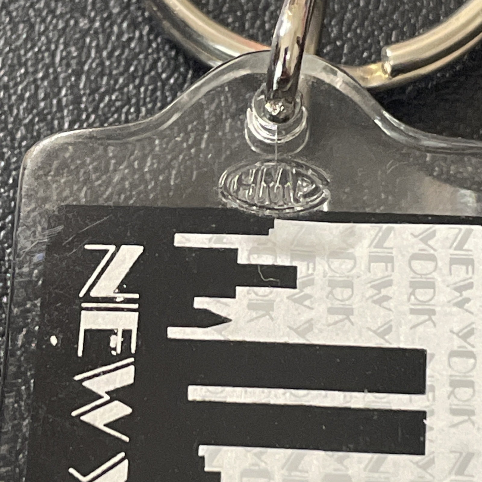 Vintage New York City New York Skyline Souvenir Travel Keychain Key Ring 1983