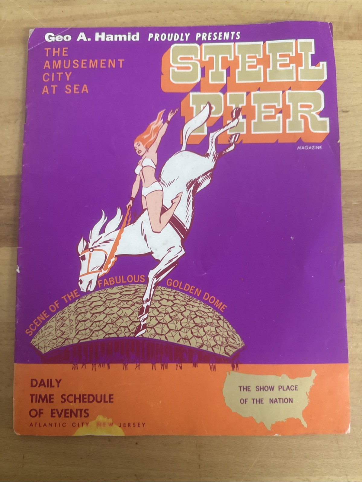ATLANTIC CITY NJ STEEL PIER MAGAZINE – 1969 SCHEDULE ATTRACTIONS – LOOK
