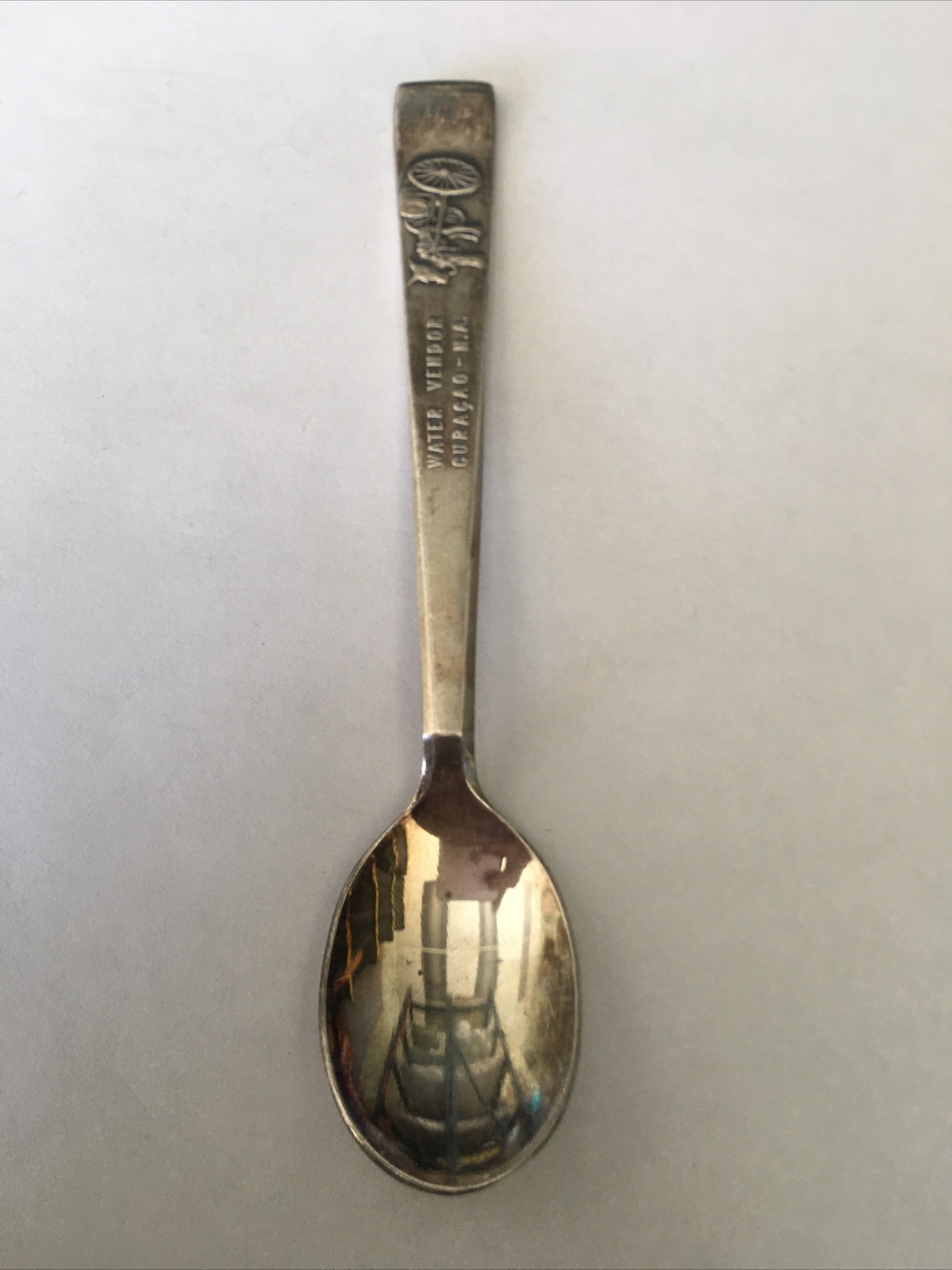 Vintage Souvenir Spoon Collectible Water Vendor Curaçao N.A.