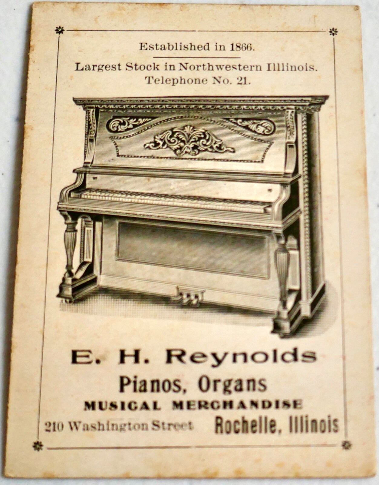 Antique 1895 Advertising Game – BUSINESS MEN’S SERIES – MENDOTA , IL Businesses