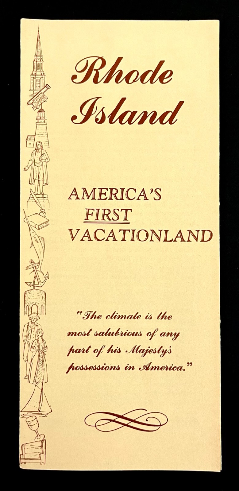 1960s Rhode Island America’s First Vacationland Vintage Travel History Brochure