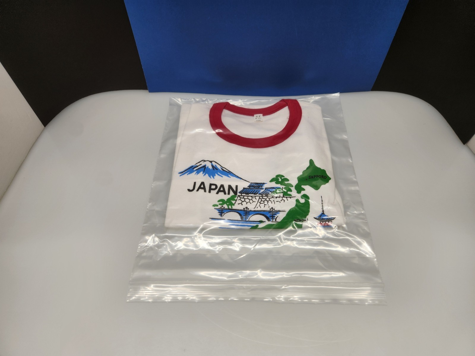 Souvenir Shirt From Japan Size 4 Landscape Country Buildings