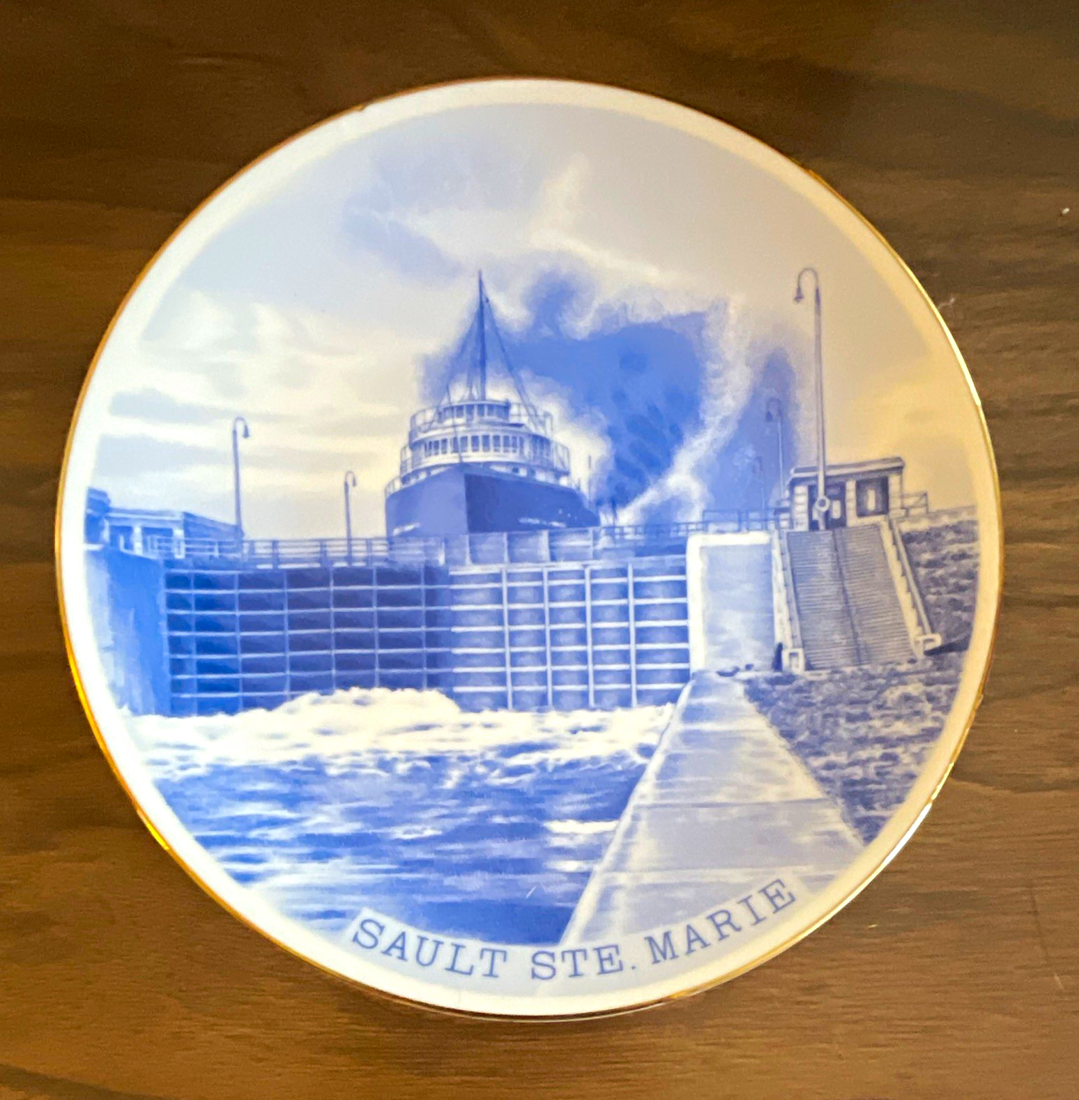 Sault Ste. Marie Michigan Souvenir Collector Plate