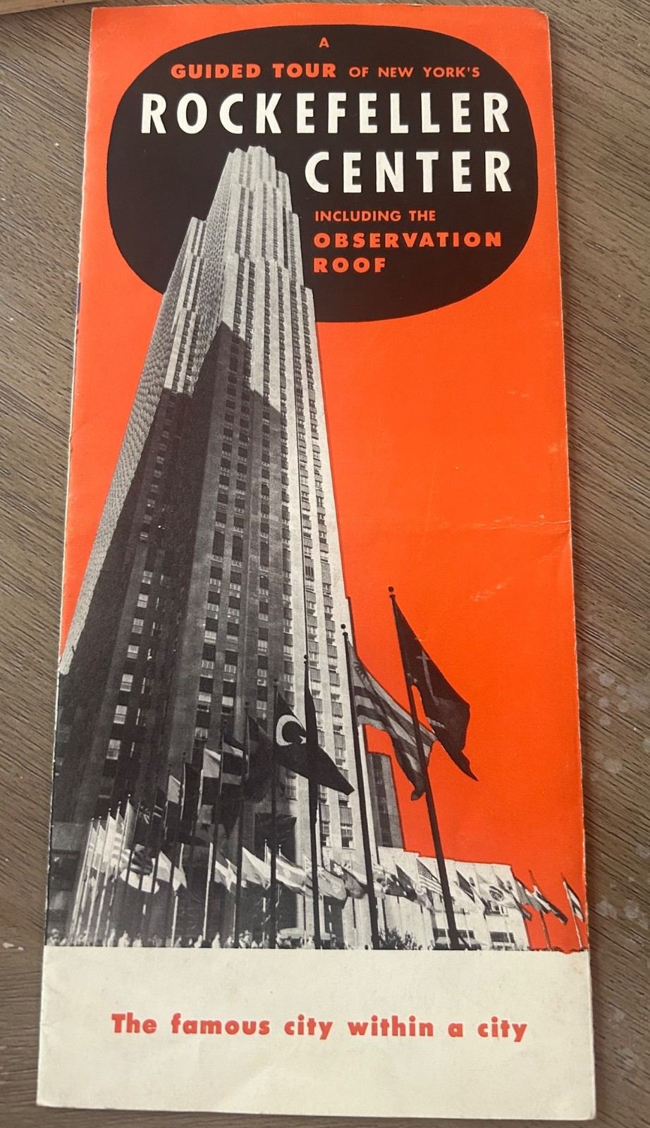4 pc Vtg NY Travel Lot 1949 Vacationlands, 1950s Rock center, Gulf Map, 1968 NYC