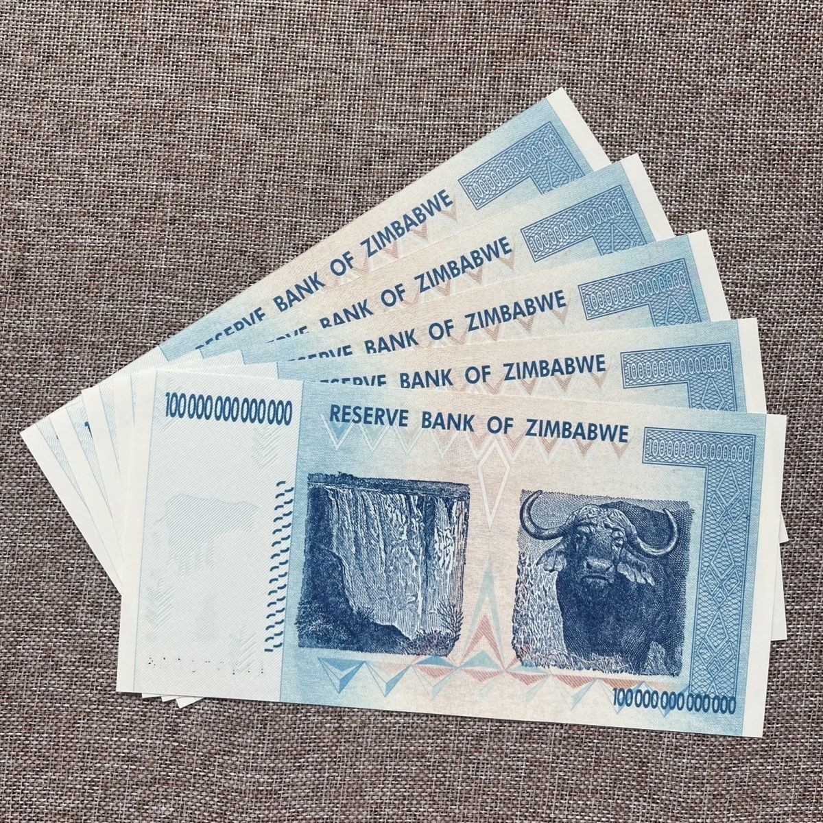 Uncirculated Zimbabwe 100 Trillion Dollars Banknote UNC Currency Collectibles