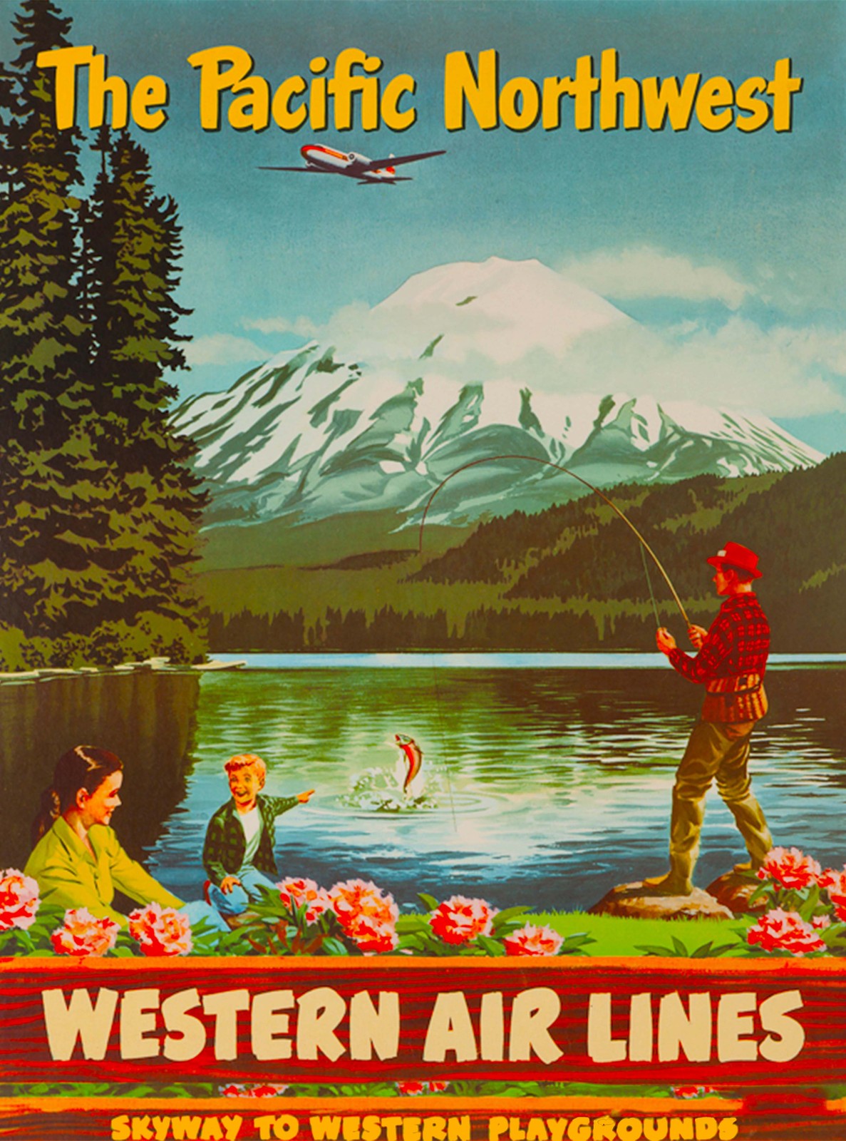Pacific Northwest Washington United States America Travel Advertisement Poster 7