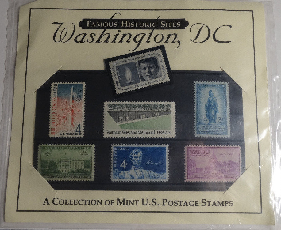 Famous Historic Sites: Washington, DC – A Collection of Mint U.S. Postage Stamps
