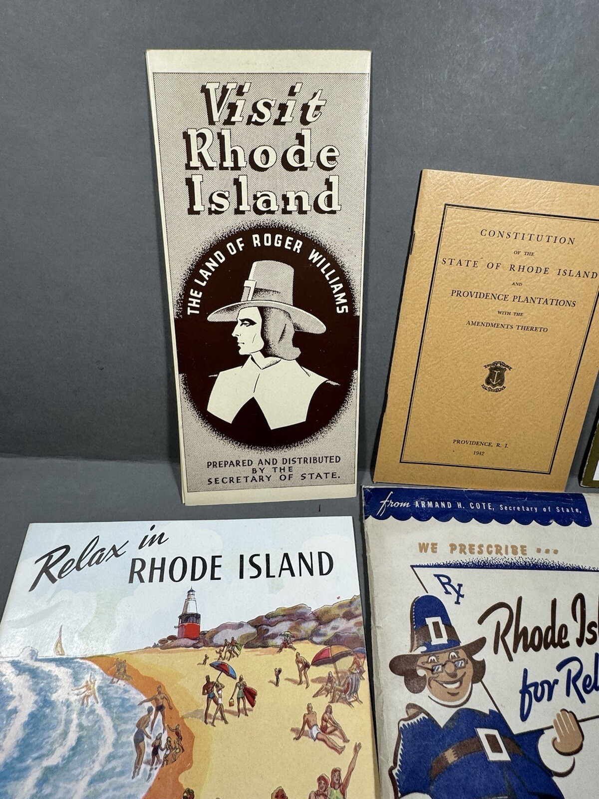 Vintage Rhode Island 1942 Travel Tourism Brochure Travel Pamphlet Booklets