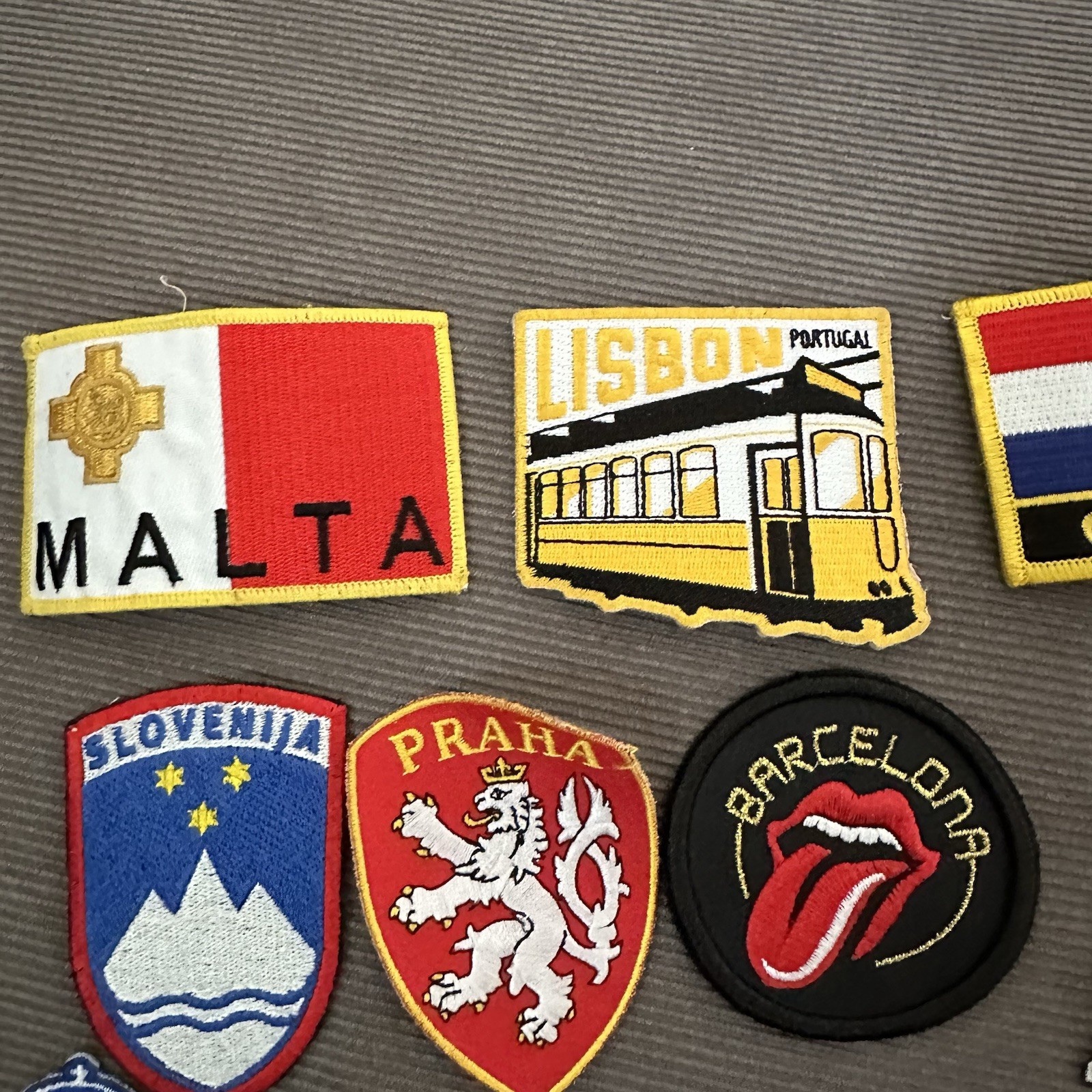 Lot Of 11 European Country City Travel Souvenir Patches Embroidered Sew-On