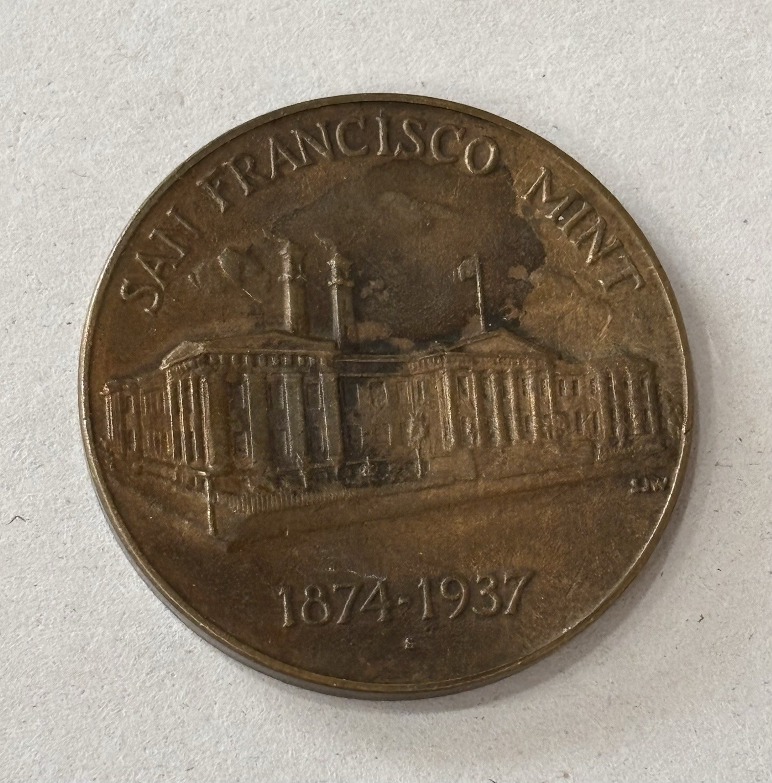 San Francisco Mint 1874-1937 Treasury Department United States of America