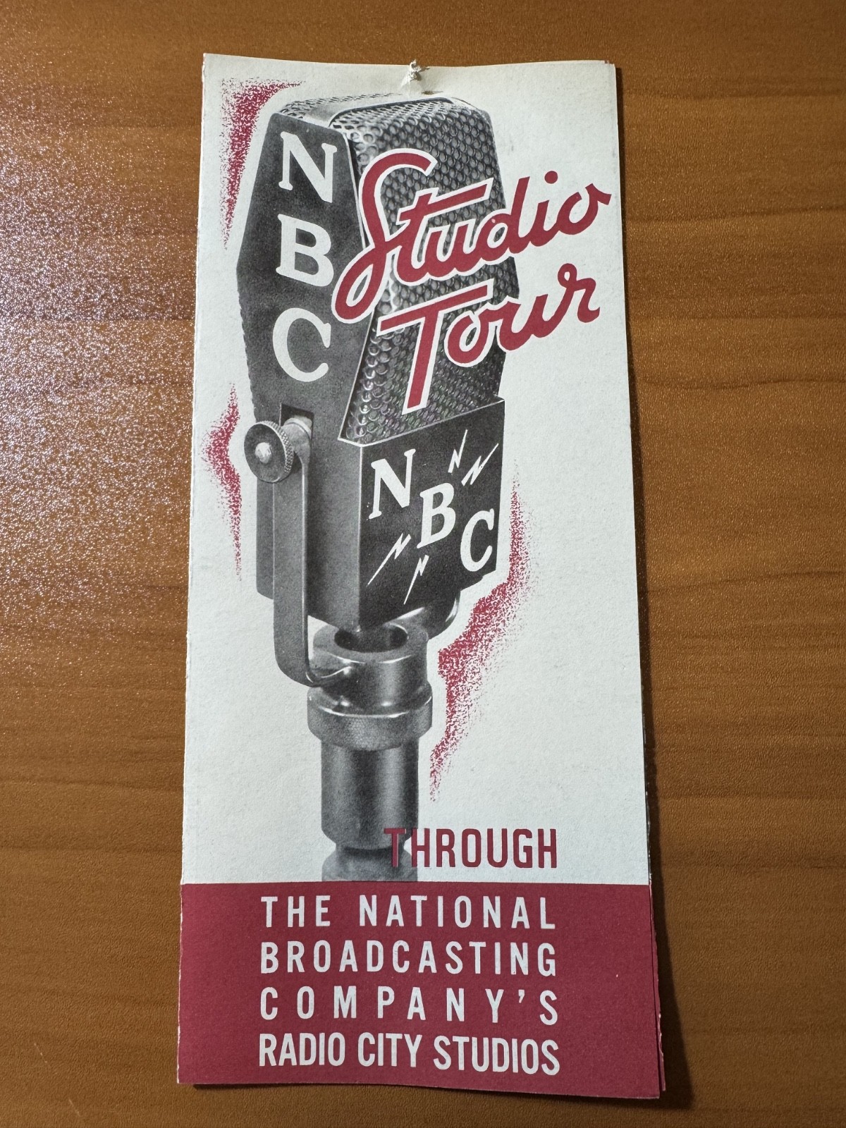 1935 Rockefeller Center Weekly + Guided Tour Ticket NBC Studio Tour NYC Ephemera