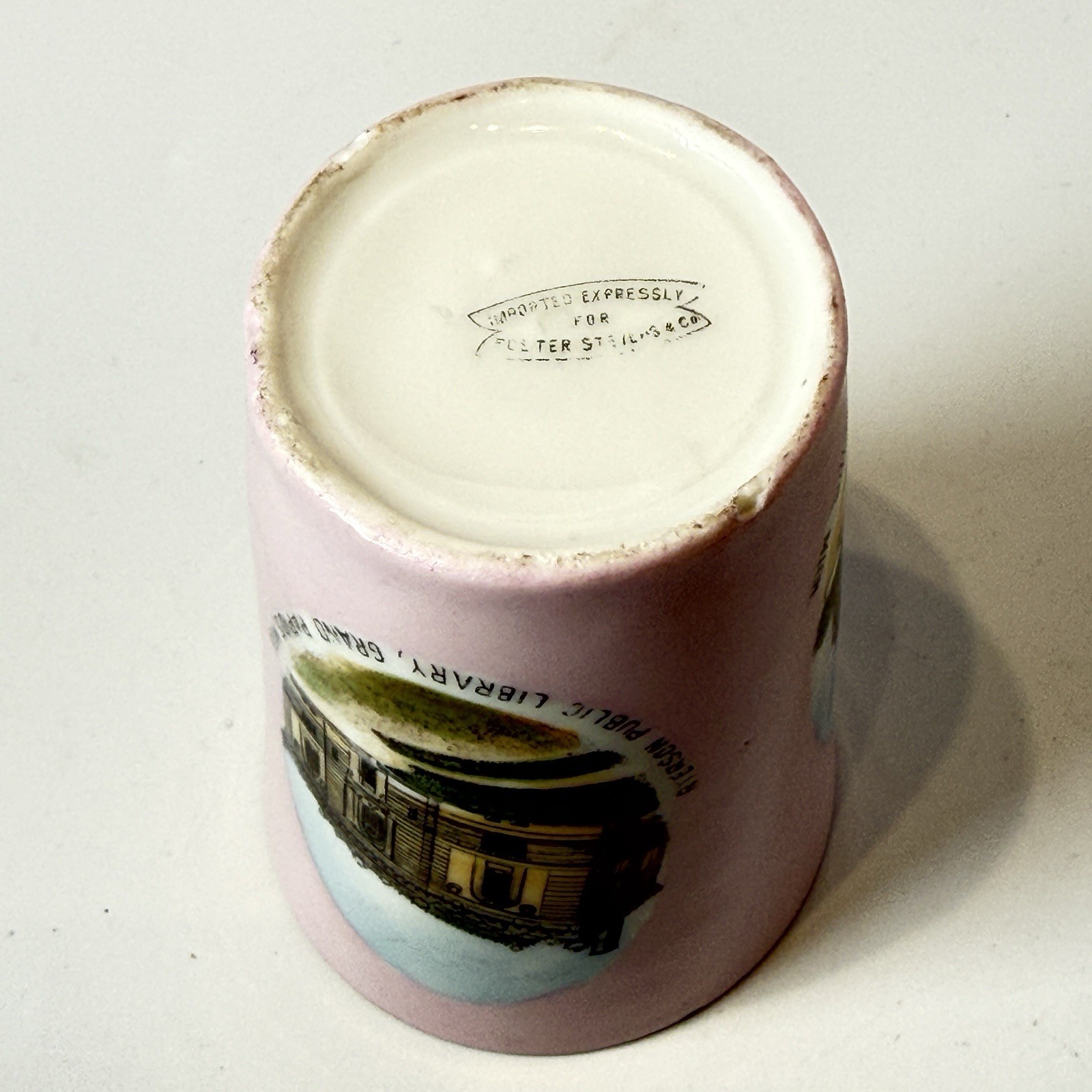 GRAND RAPIDS MICHIGAN MI Antique Souvenir China TRINKET CUP