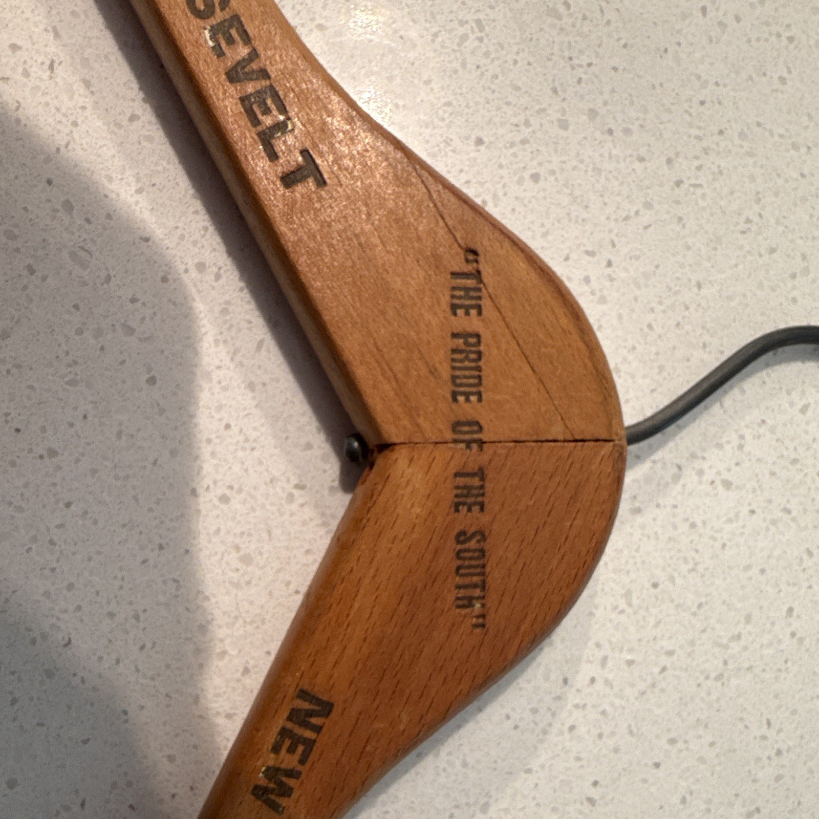 New Orleans Wooden Traditional Clothes Hanger Brown