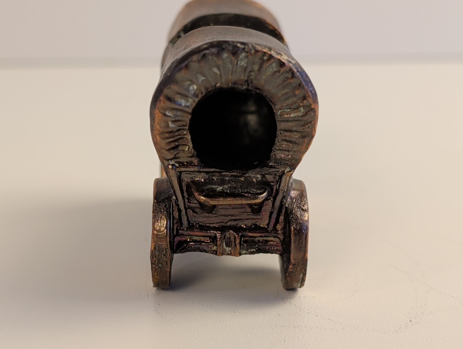 Copper Covered Wagon Dodge Inc. Arts & Crafts Denver Colorado Mixed Metal 1940s