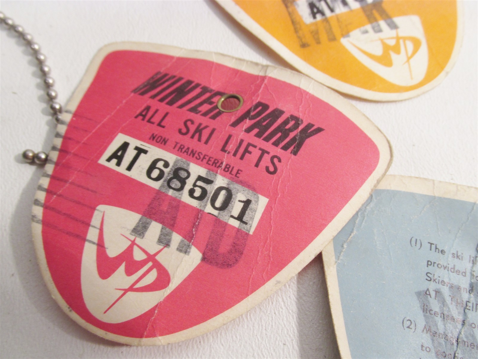 1960s Winter Park Colorado Lot 7 Ski Lift Tickets Pass Midcentury Skiing