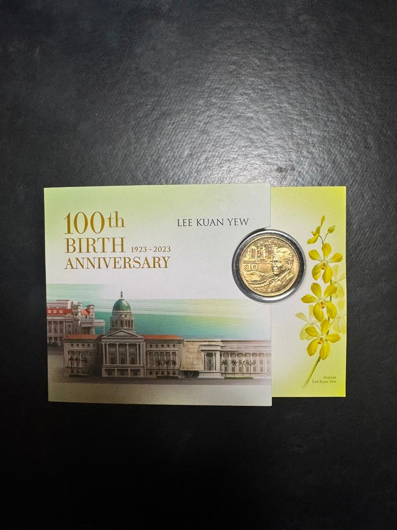Singapore 2023 Lee Kuan Yew 100th Birth Anniversary $10 Coin Uncertified