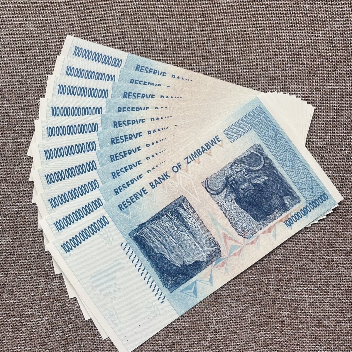 Uncirculated Zimbabwe 100 Trillion Dollars Banknote UNC Currency Collectibles