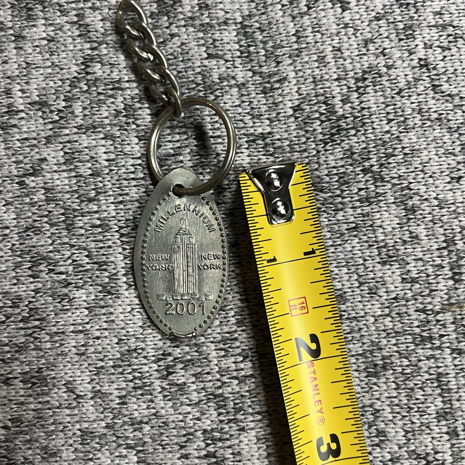 Vintage 2001 New York Twin Towers Key Chain