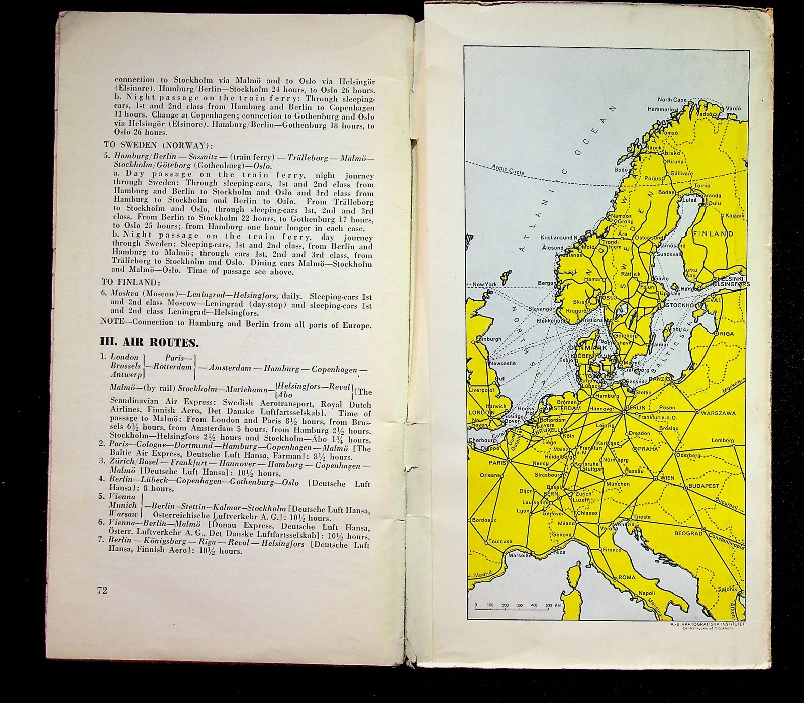 1930 The Countries Of Northern Europe Tourist Travel Booklet Norway With Maps