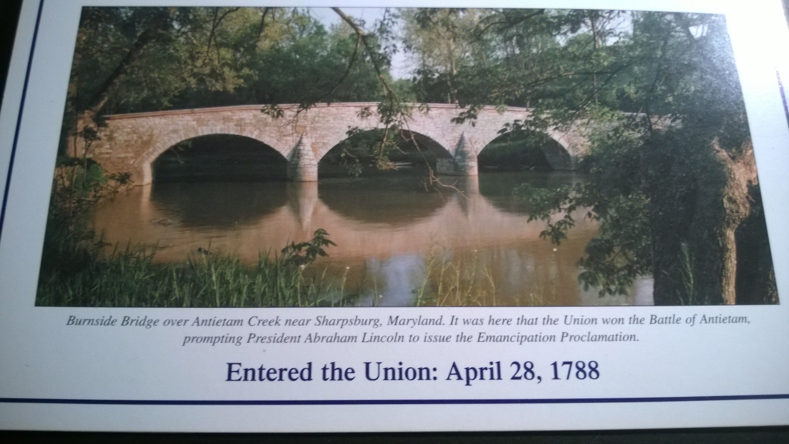 MARYLAND – THE OLD LINE STATE – DOUBLE SIDED PANEL WITH UNCIRCULATED COINS
