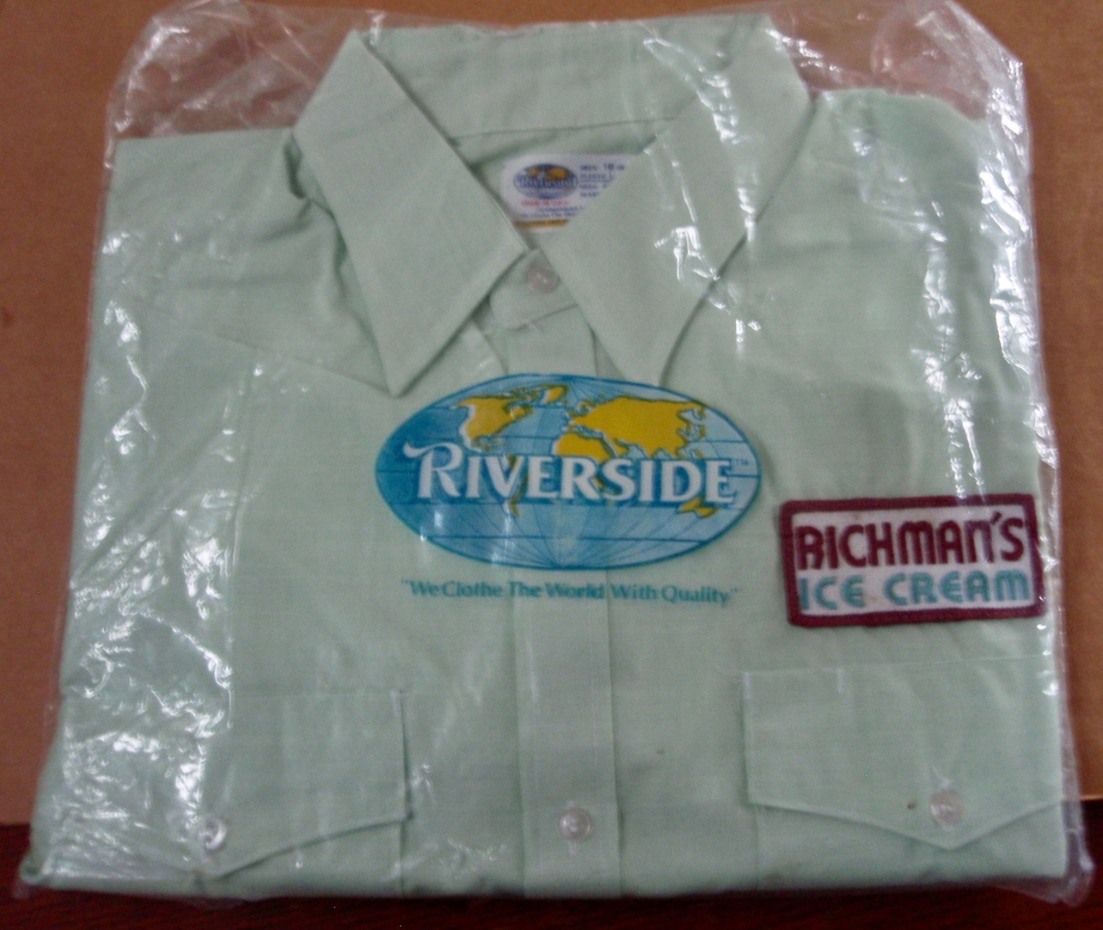 Vintage Richman’s Country Fresh Ice Cream Employee Shirt From Woodstown NJ Dairy