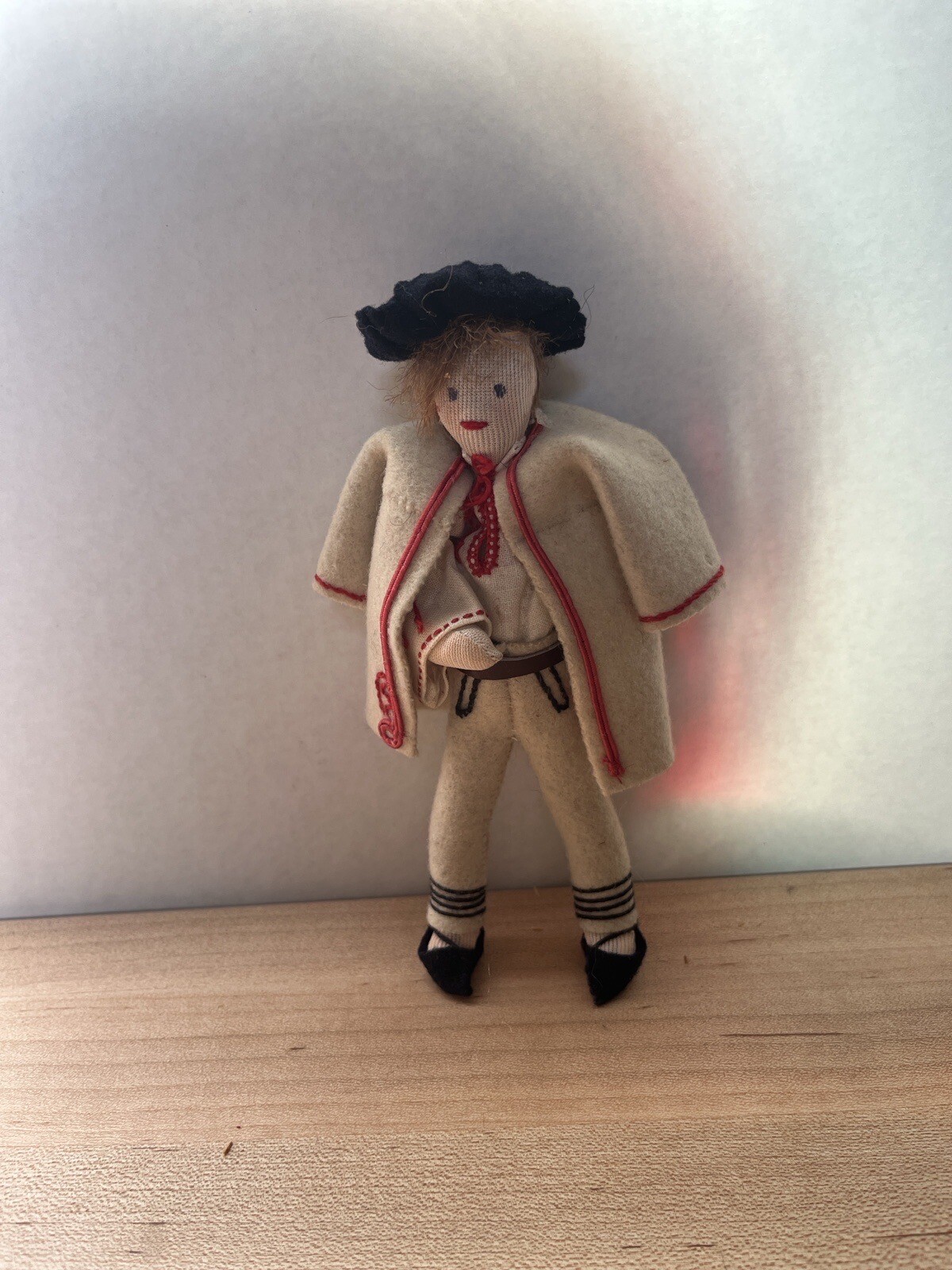 CULTURAL SOUVENIR CLOTH DOLL EASTERN EUROPE 6” VTG