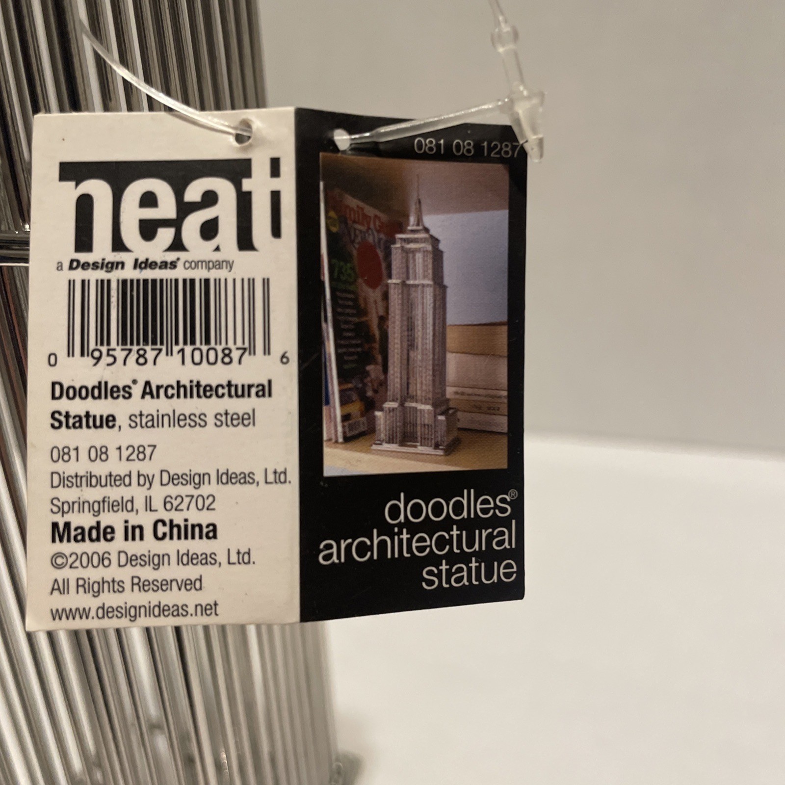 Empire State & Chrysler Buildings 12 Inch Destination Doodles Wire Statues – NWT