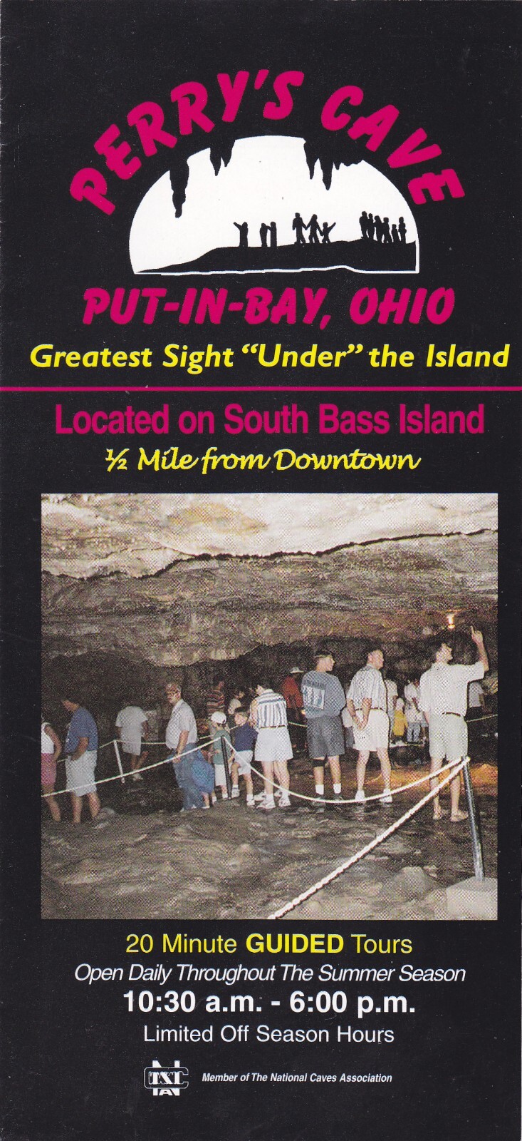 1990’s Perry’s Cave Put-In-Bay Ohio Promotional Brochure