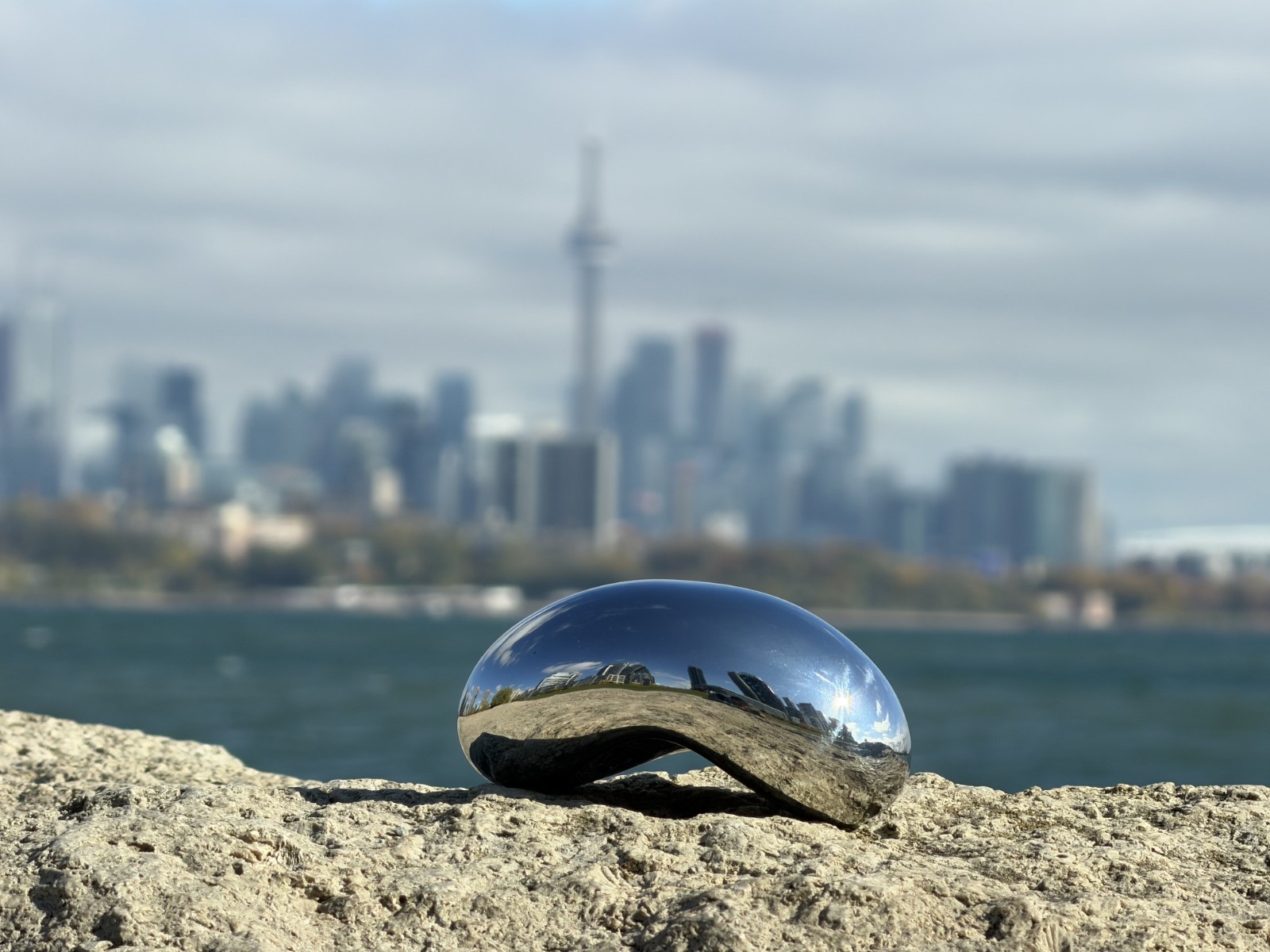 Chicago Bean Replica: Polished Stainless Solid Steel Desk Art – Cloud Gate