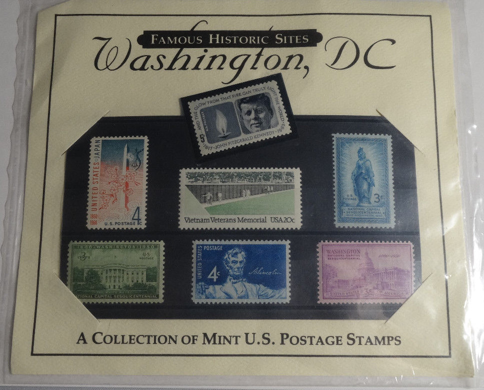 Famous Historic Sites: Washington, DC – A Collection of Mint U.S. Postage Stamps