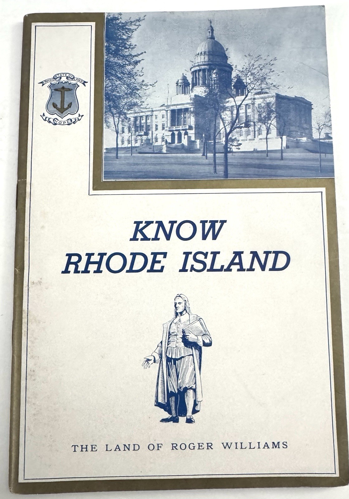 Vtg 1938 Booklet “Know Rhode Island” Rhode Island & Providence Plantations