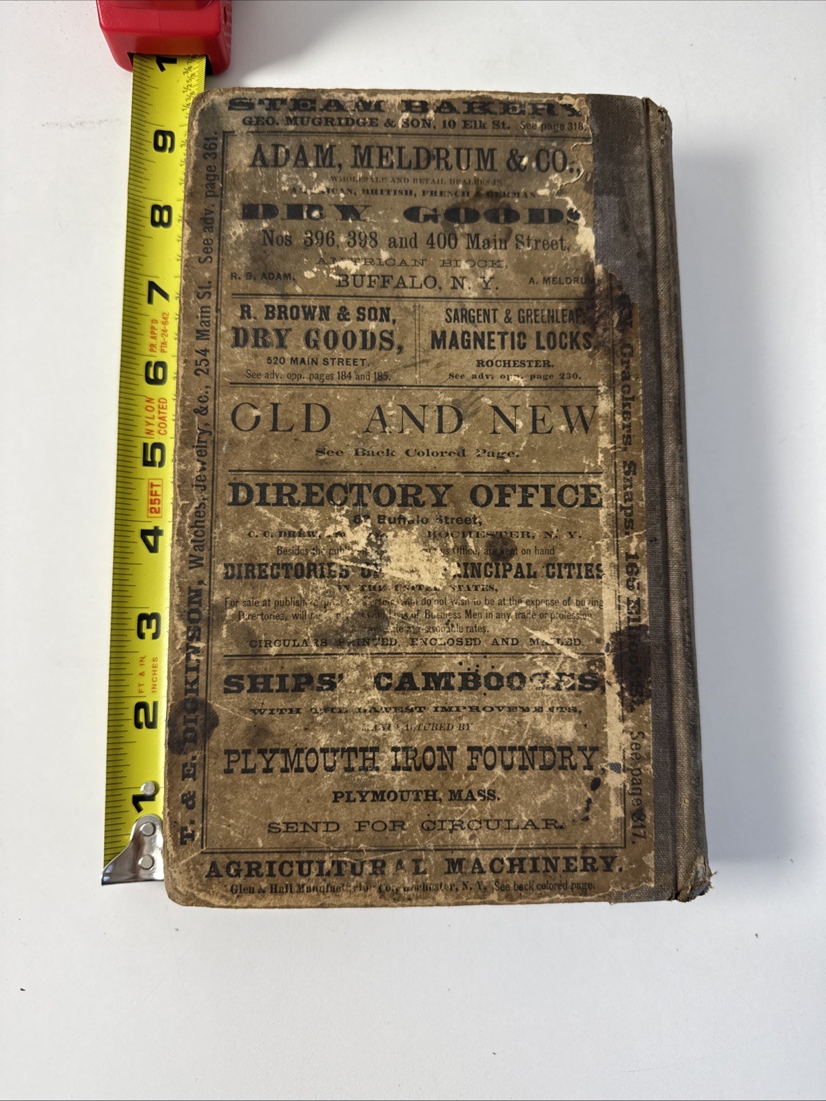 1870 Buffalo & Erie County, New York Directory – Local City History – Antique