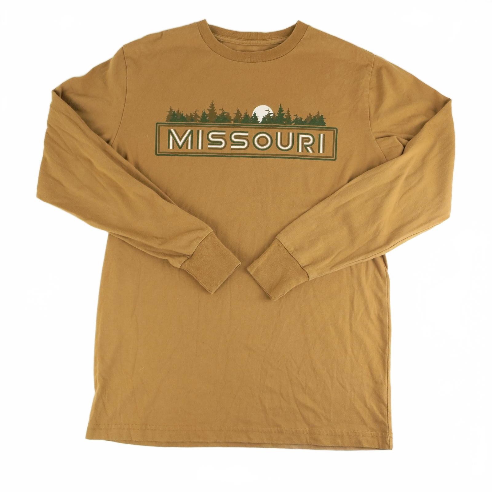 District Missouri Long Sleeve T-Shirt Brown Size Large