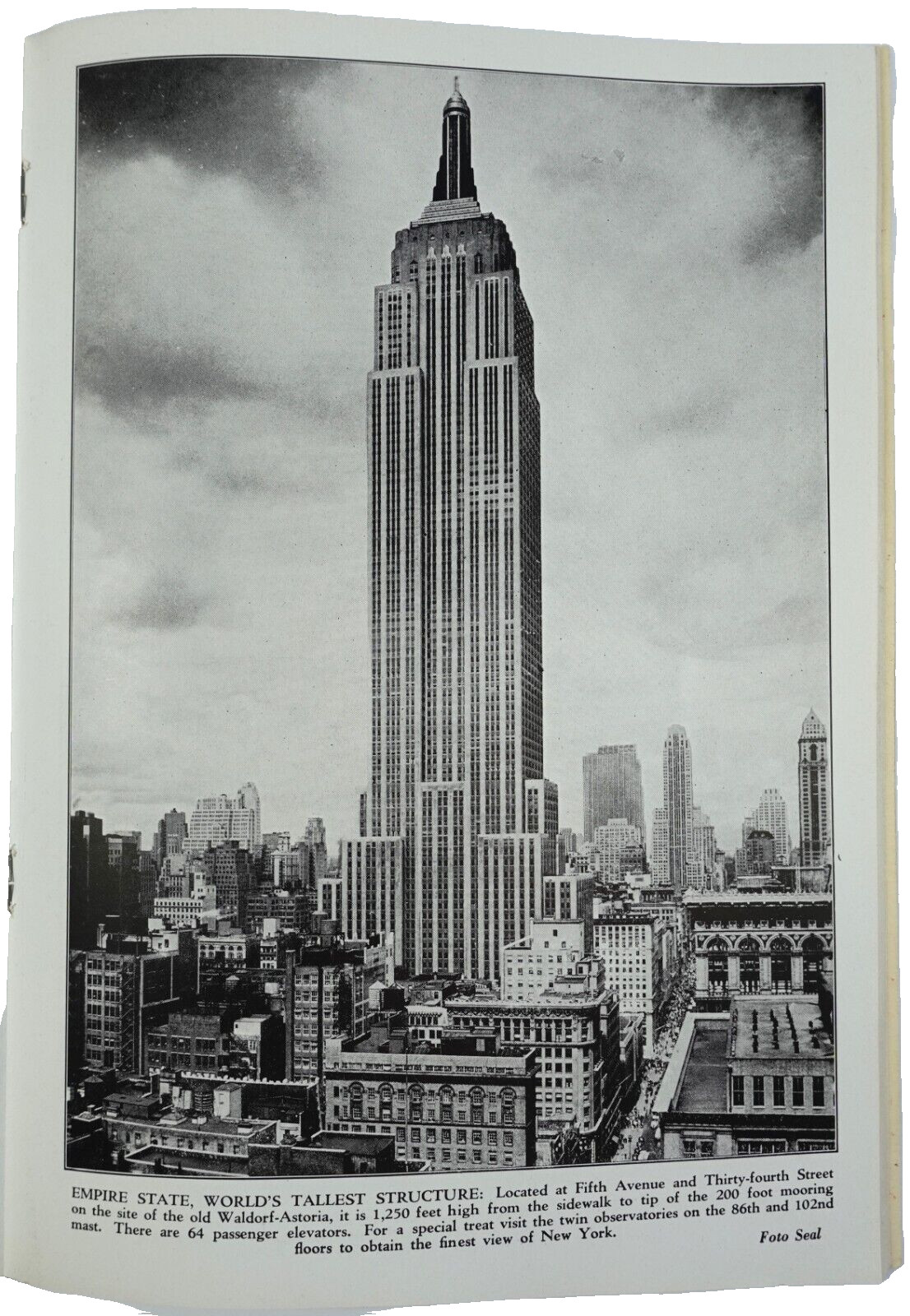 New York the Wonder City Souvenir Booklet Amazing Architecture Photos SB 1938