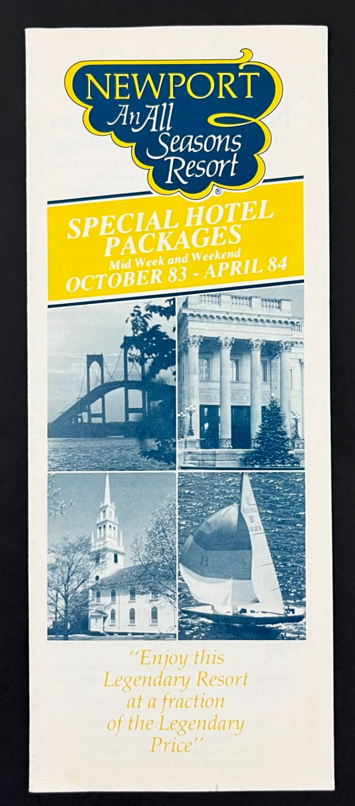 1983-1984 Newport Rhode Island Hotel Inns B&Bs Packages Vintage Travel Brochure