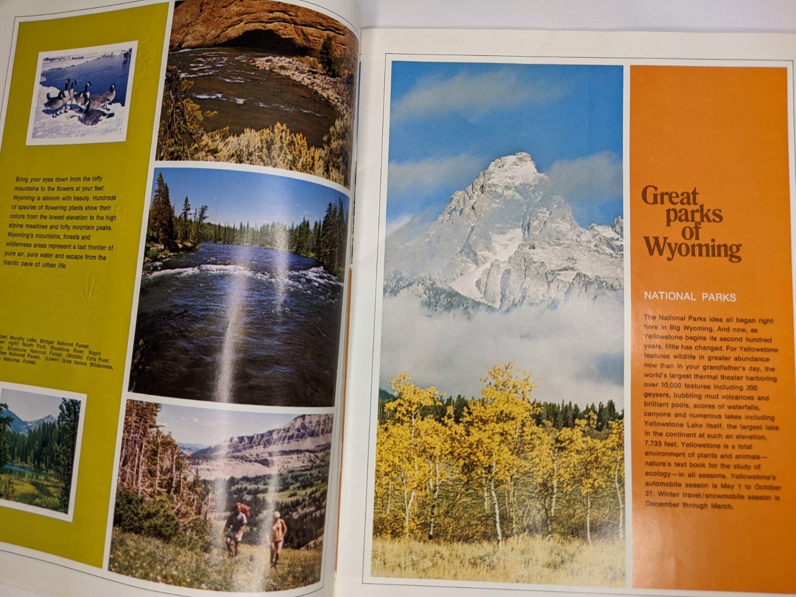 c1970s Big Wyoming Official Tourist Booklet Yellowstone Travel Stan Hathaway 8E
