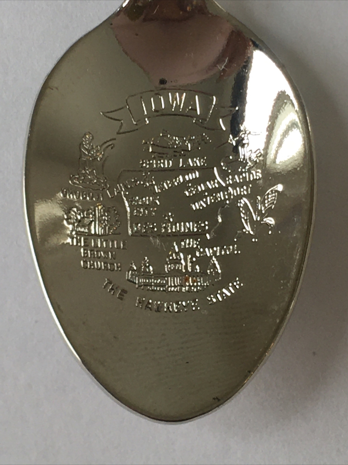 Page County Courthouse Clarinda Iowa Vintage Souvenir Spoon Collectible
