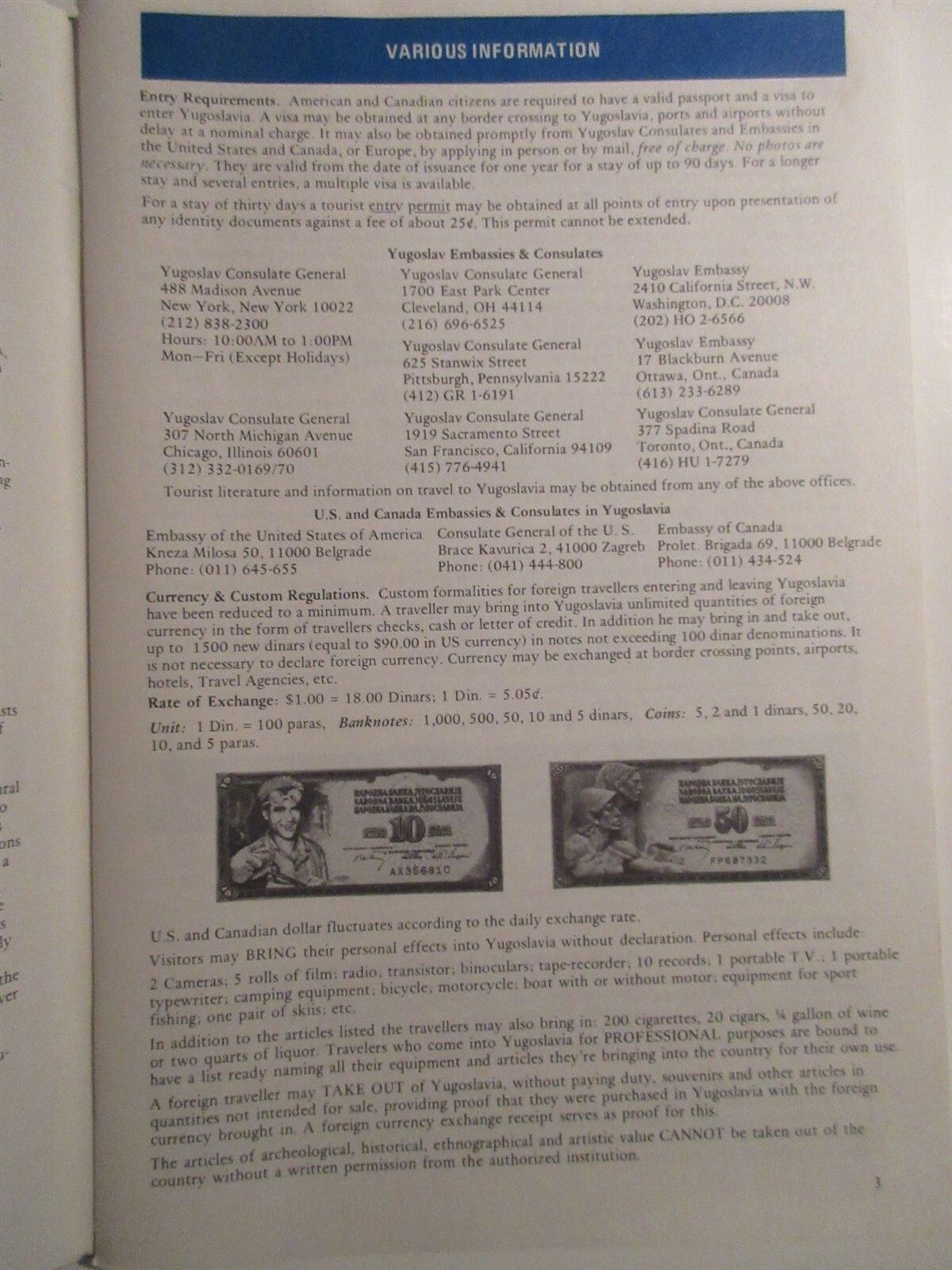 1978 Yugoslavia Travel Guide Yugoslav National Tourist Office 78 pages