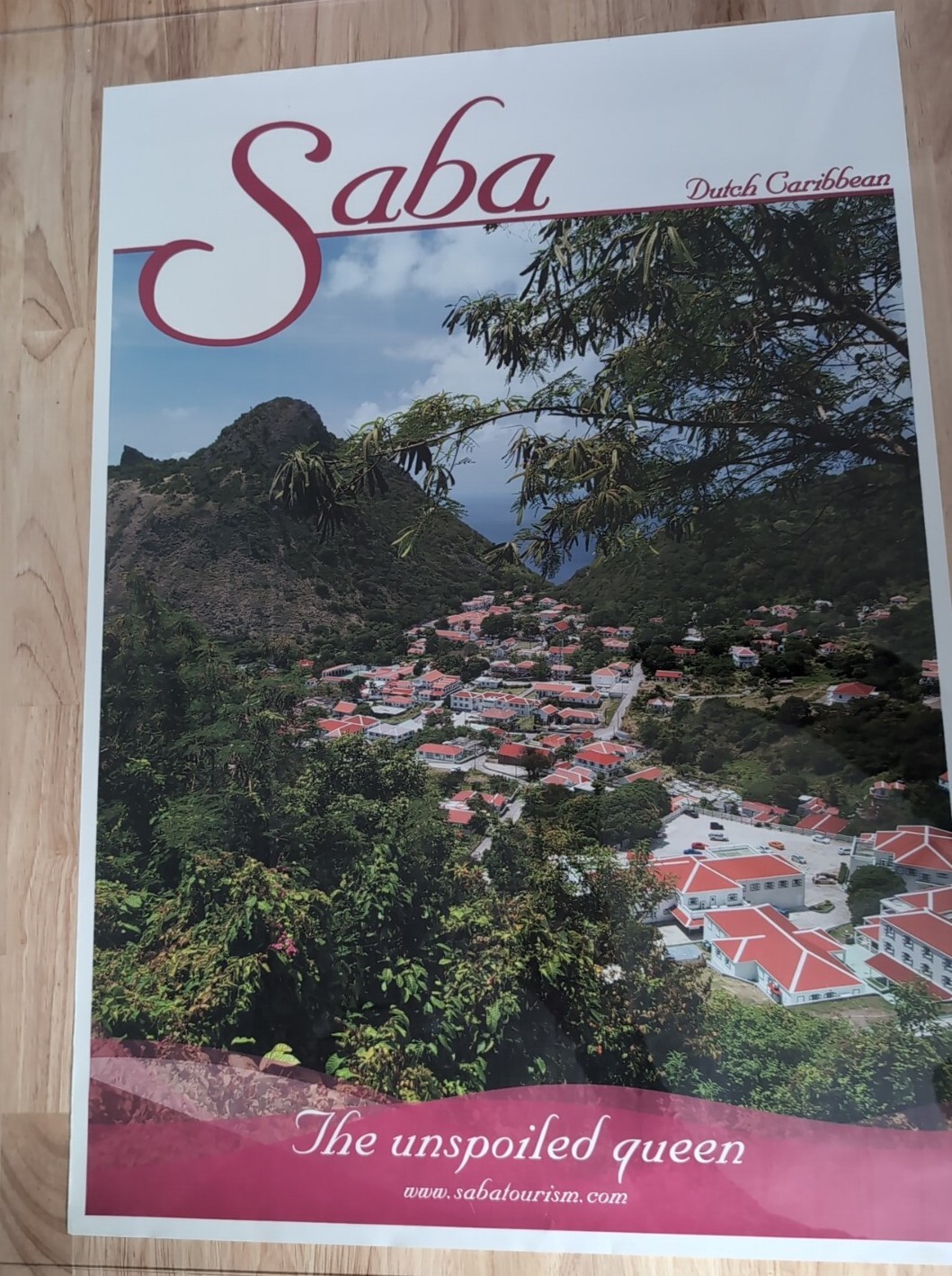 Saba N.A. Unspoiled Queen Island Poster 3of3 Diving Rainforest The Bottom 20×27