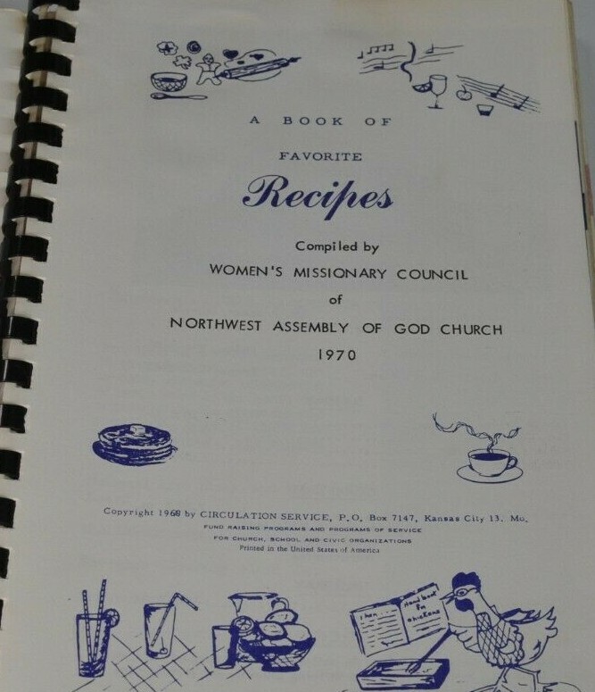 Women’s Missionary Council Northwest Assembly of God Church Mt Prospect Cookbook
