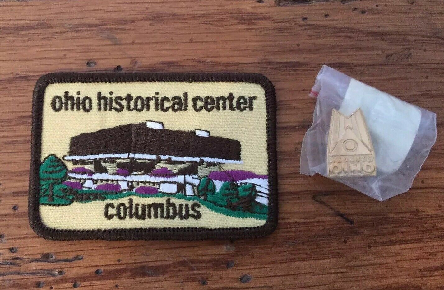 Ohio Historical Center Columbus State History Collectible Patch & Pin Lot