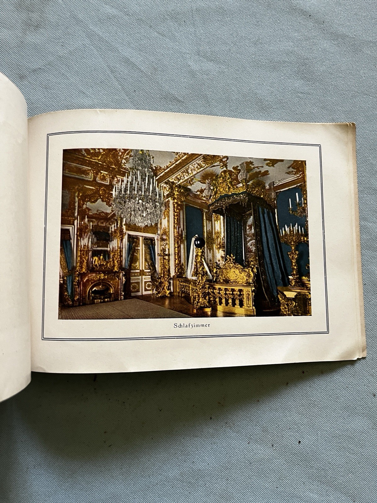 Vintage Herrenchiemsee Palace Bavaria Germany Color Photo Book King Ludwig II