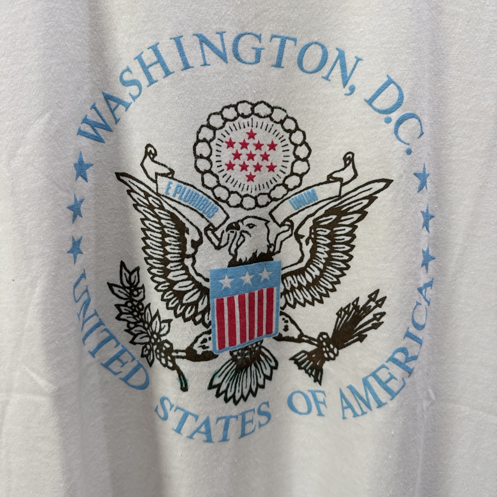 Vtg WASHINGTON DC UNITED STATES OF AMERICA T Shirt U.S SEAL LOGO Rare Tee USA