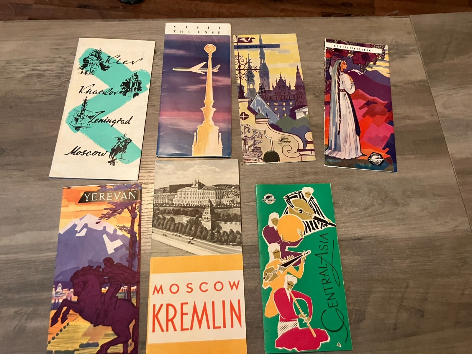 Vintage 1960s USSR Travel Brochures Ukraine Moscow Kiev