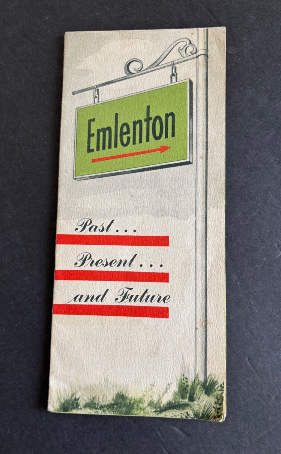 VTG 1940s Emlenton PA Brochure Town History Photos Business Nature Map Airport +
