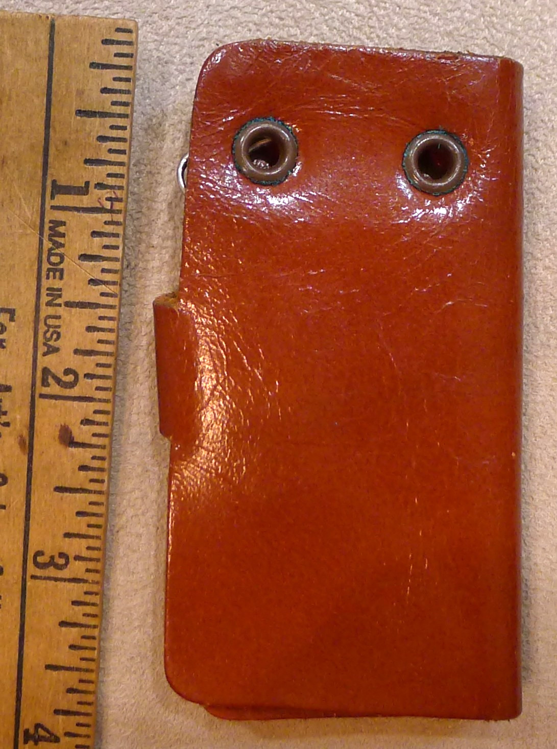 Vintage 1950s Souvenir Conneaut Ohio Leather Key Holder