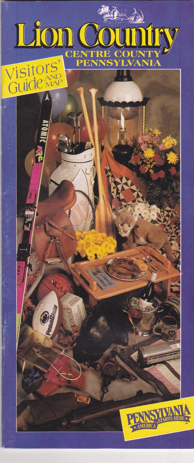 1990’s Centre County Pennsylvania Visitors Guide Brochure