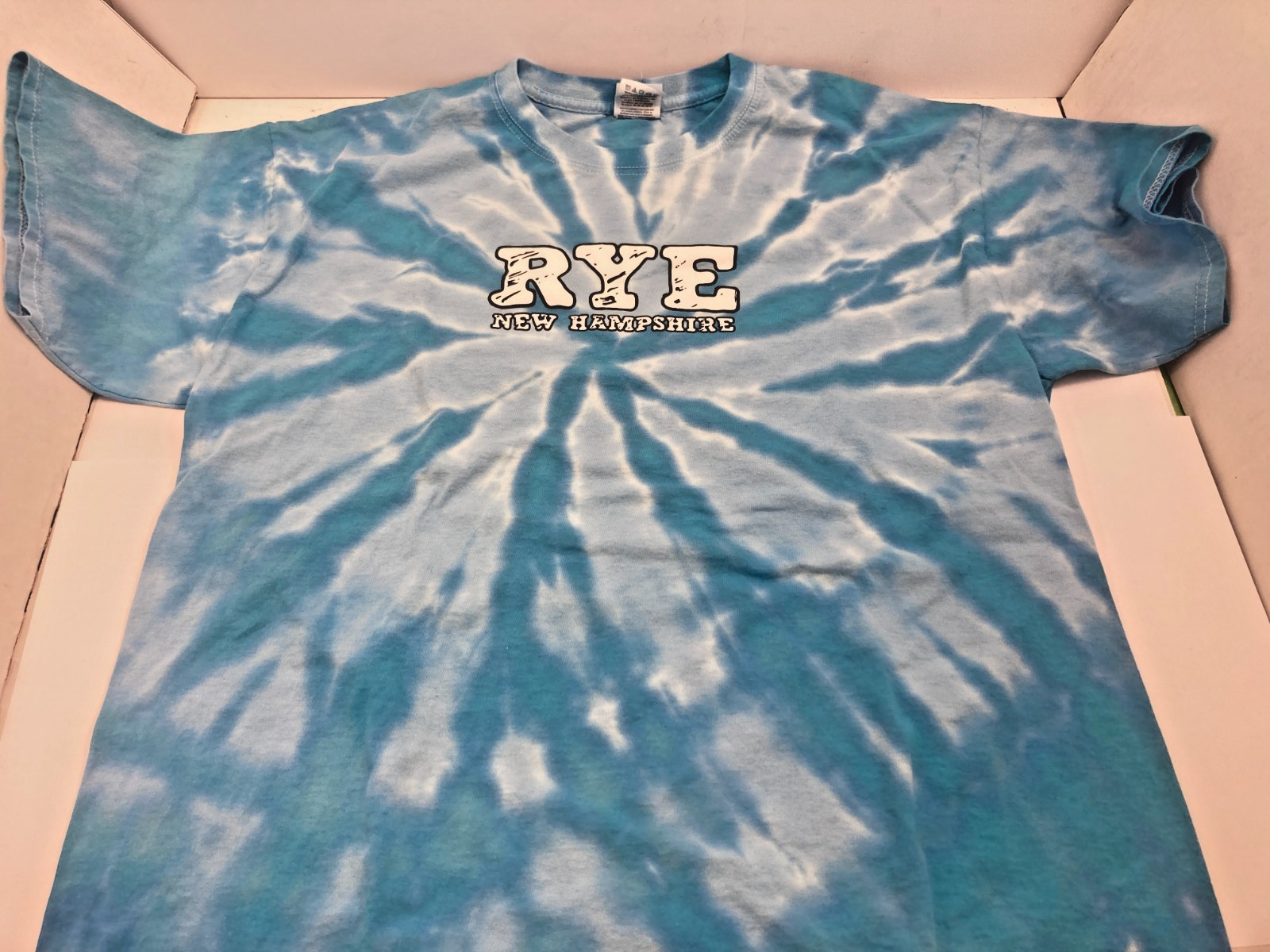 Blue Tye Dye ~ RYE New Hampshire ~ (L) T-Shirt