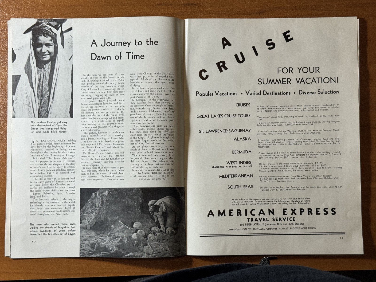 1935 Rockefeller Center Weekly + Guided Tour Ticket NBC Studio Tour NYC Ephemera