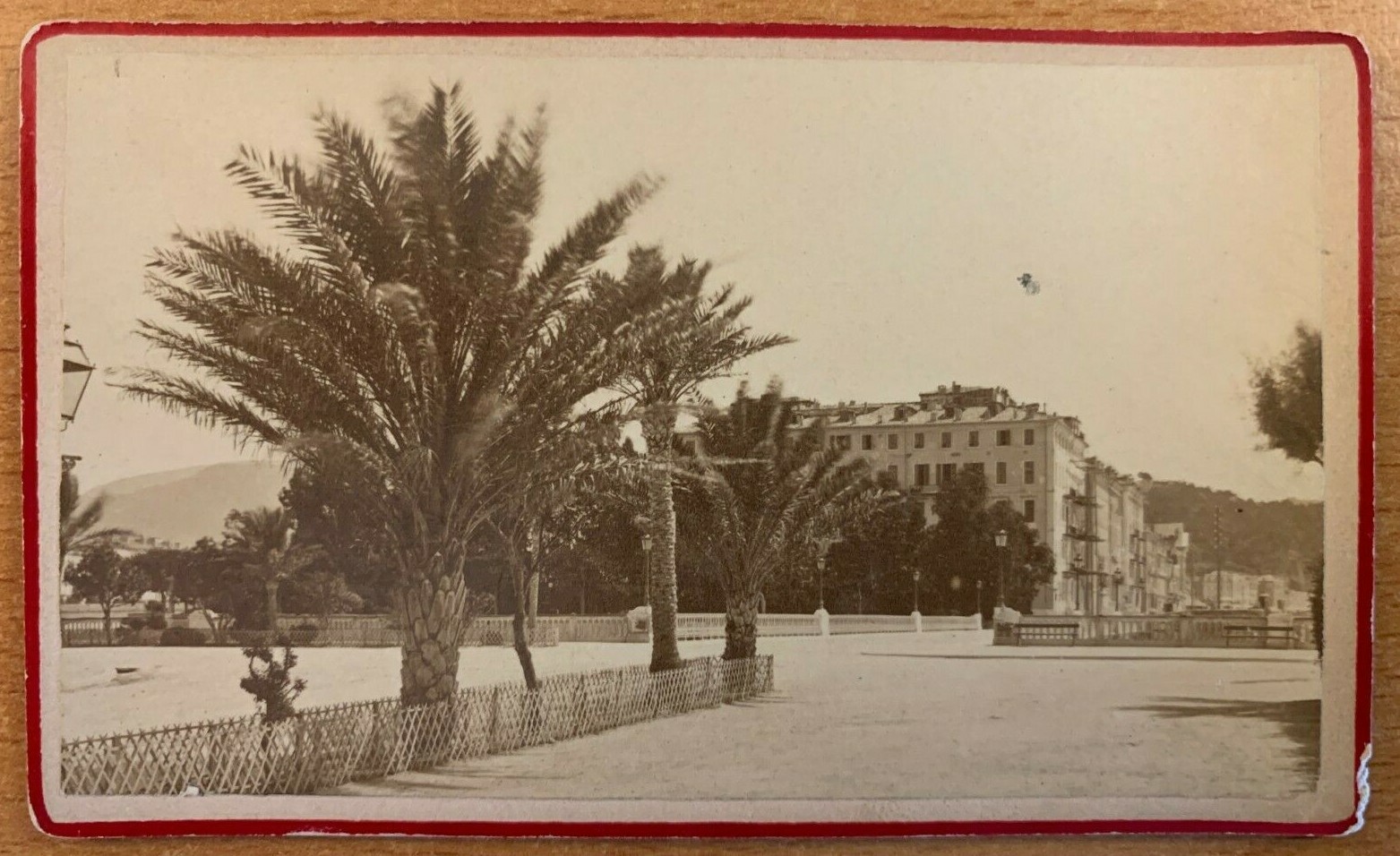 1870 FRENCH CDVs FAFOURNOUX REISZ ABBEY VIEWS NICE FRANCE Promenade des Anglais